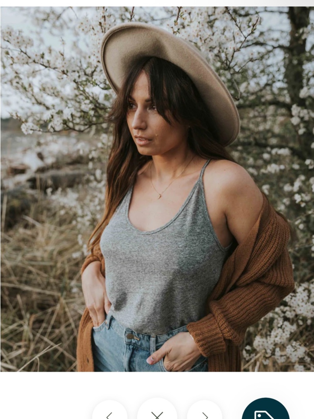 SALT Linen Tank Top - Made in Canada | XS | Heathered Grey